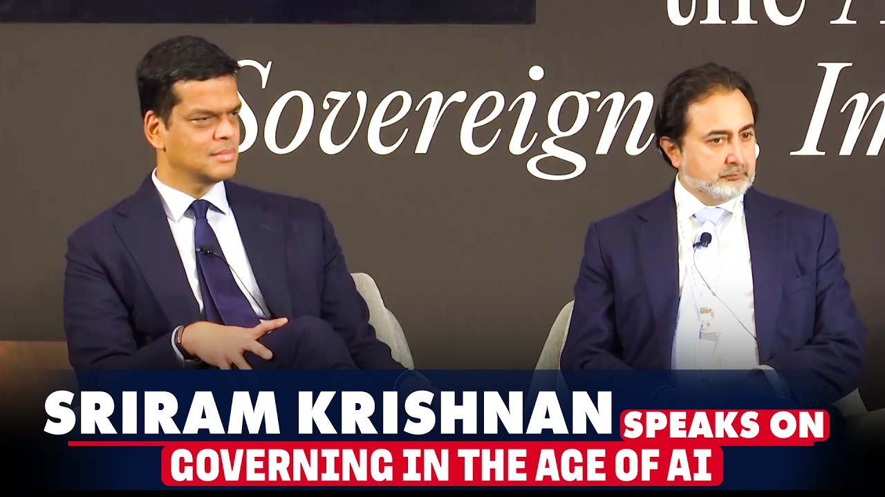 Trump’s Indian-origin top official & tech expert Sriram Krishnan speaks on Artificial Intelligence
