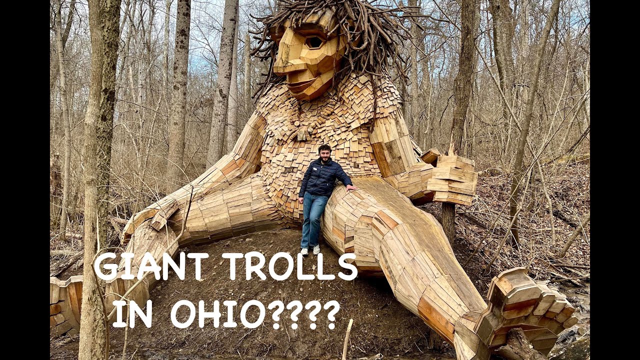 GIANT TROLLS IN OHIO?? Amazing Hike and Art Installation at Aullwood- Englewood, OH