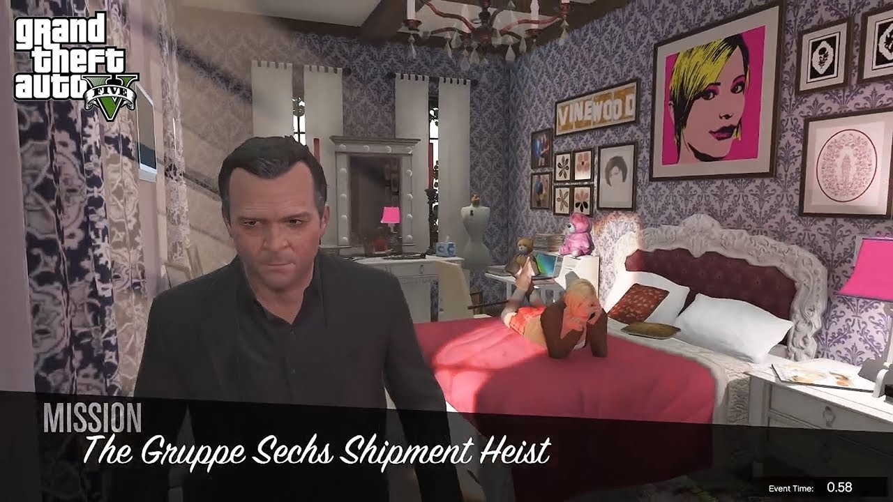 GTA V - The Gruppe Sechs Shipment Heist! Full Mission.