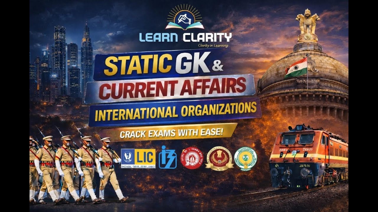 INTERNATIONAL ORGANIZATIONS PART - 2🎯 || STATIC GK AND CURRENT AFFAIRS🔥 || SSC GD 2026 || RRB