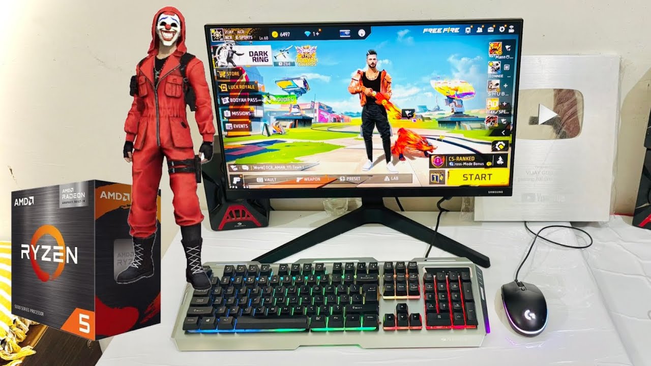 How I Play Free Fire in Gaming PC 🖥️🎯 | Handcam Gameplay⚡️