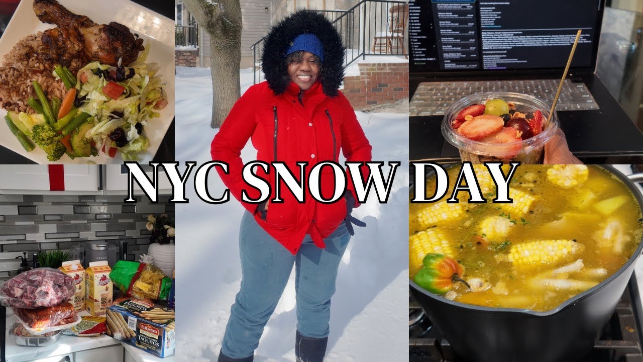 Snowed In NYC ❄️ | Jamaican Chicken Foot Soup, Movie Marathon & Shoveling Snow