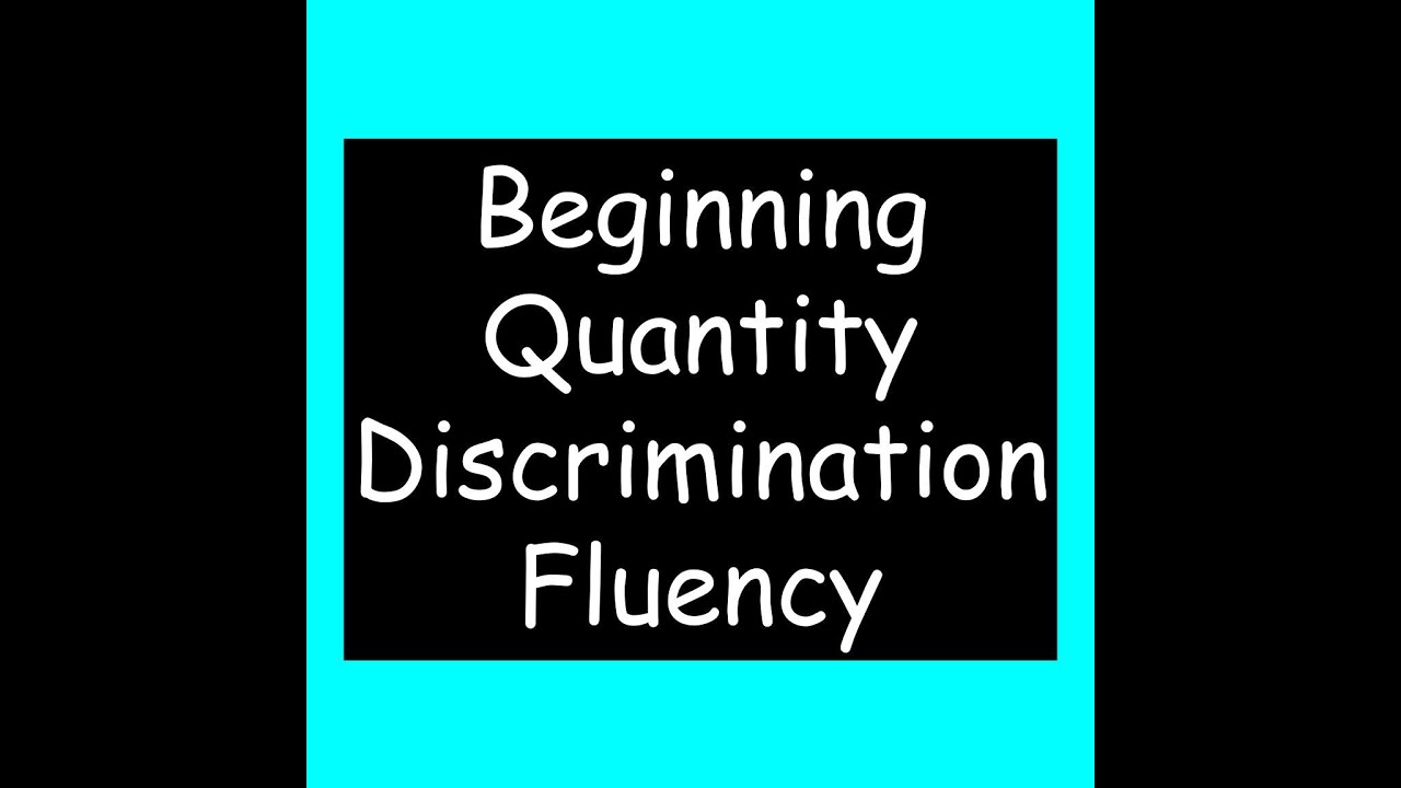 Beginning Quantity Discrimination Fluency #3