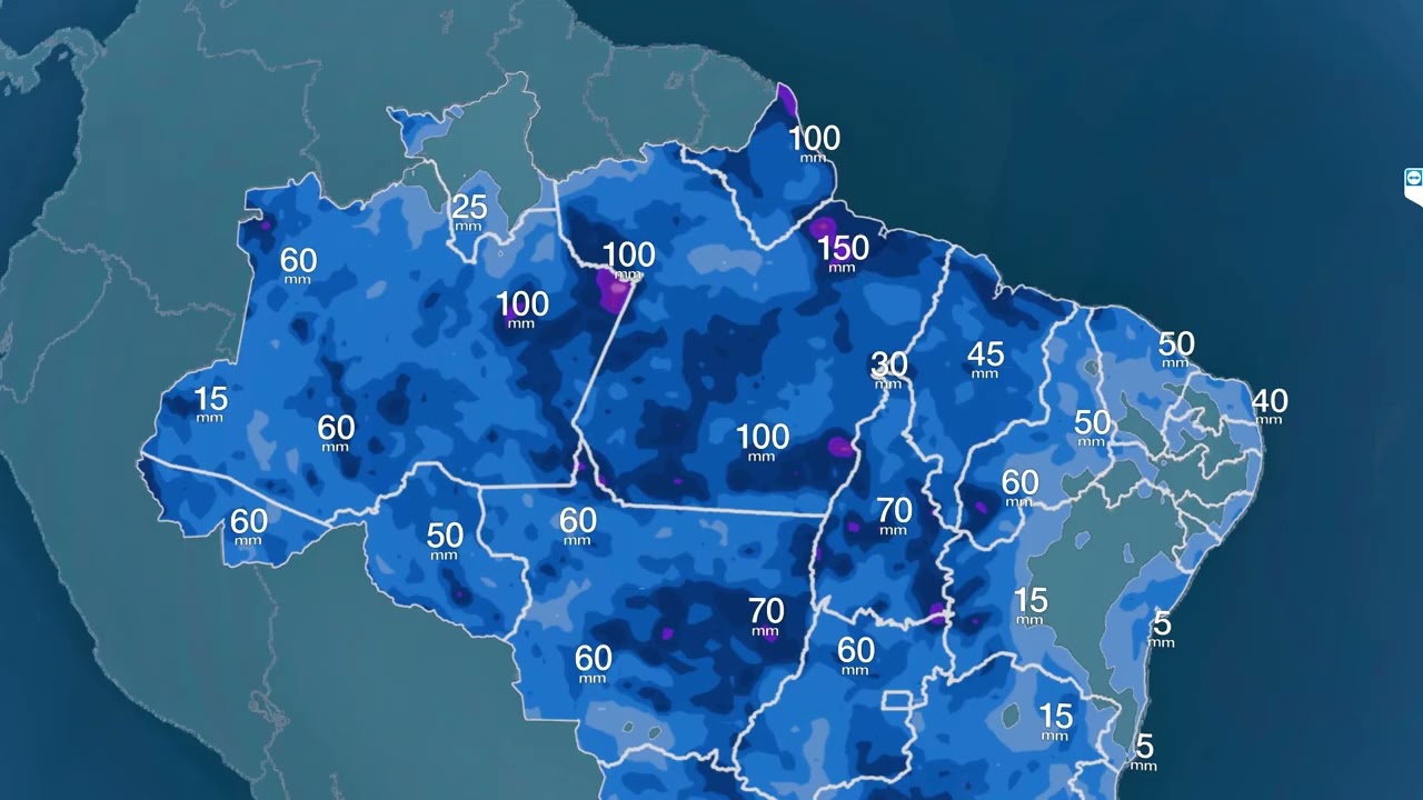 Sexta-feira começa com retorno de chuva expressiva no Centro-Sul do Brasil | 06/03/2026