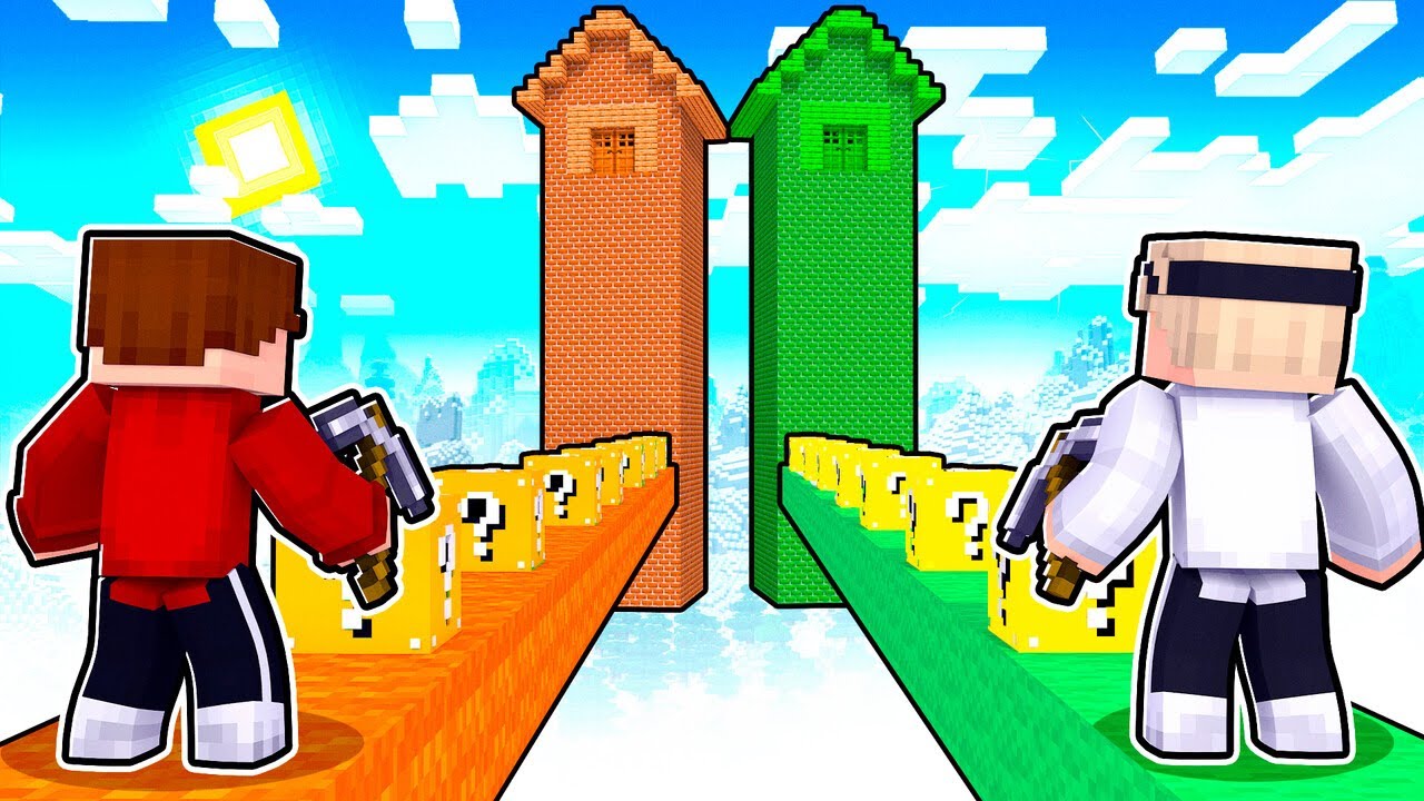 XXL LUCKY BLOCK TURM BATTLE (Minecraft)