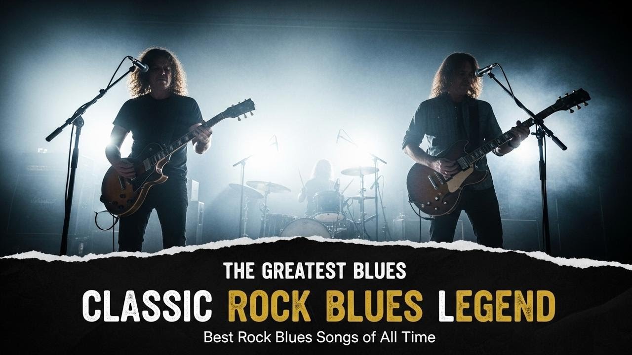 Eric Clapton, BB King, ZZ Top, Muddy Waters, Jimi Hendrix – Classic Blues Rock Guitar Heroes
