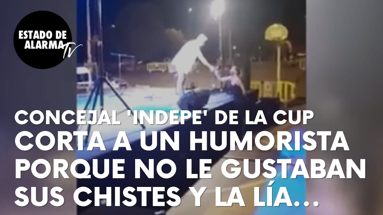 Una concejal de la CUP de Navarcles corta a un humorista porque no le gustaban sus chistes y la lía…