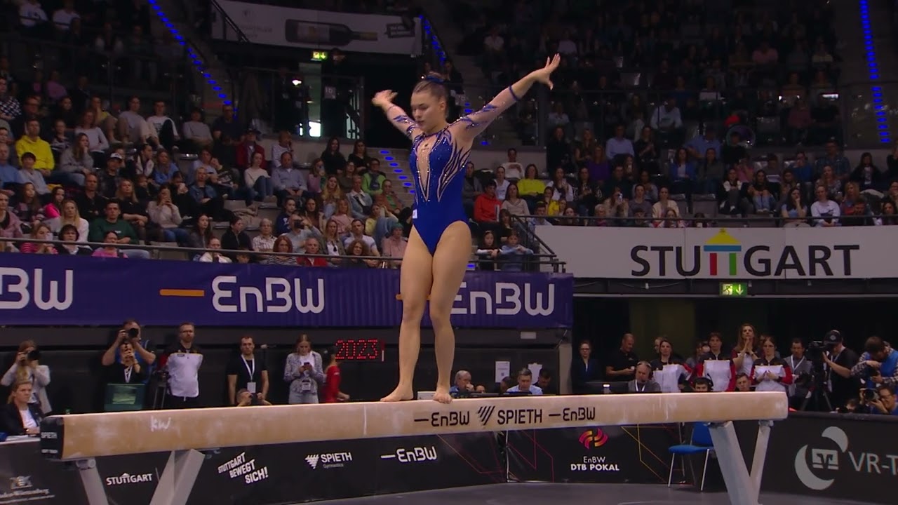 Jessica Schlegel (GER) Schwebebalken  - EnBW DTB Pokal 2023 (Stuttgart)