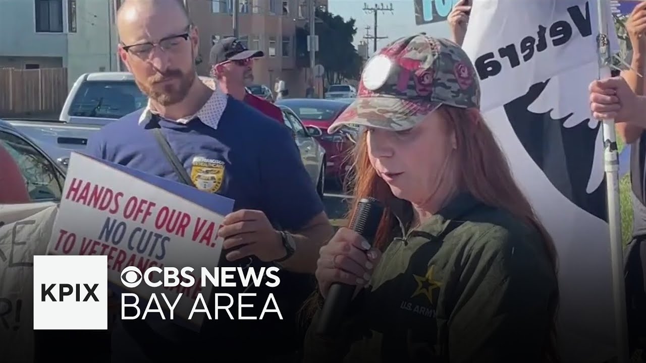 Veterans in the Bay Area protest changes to the VA medical system