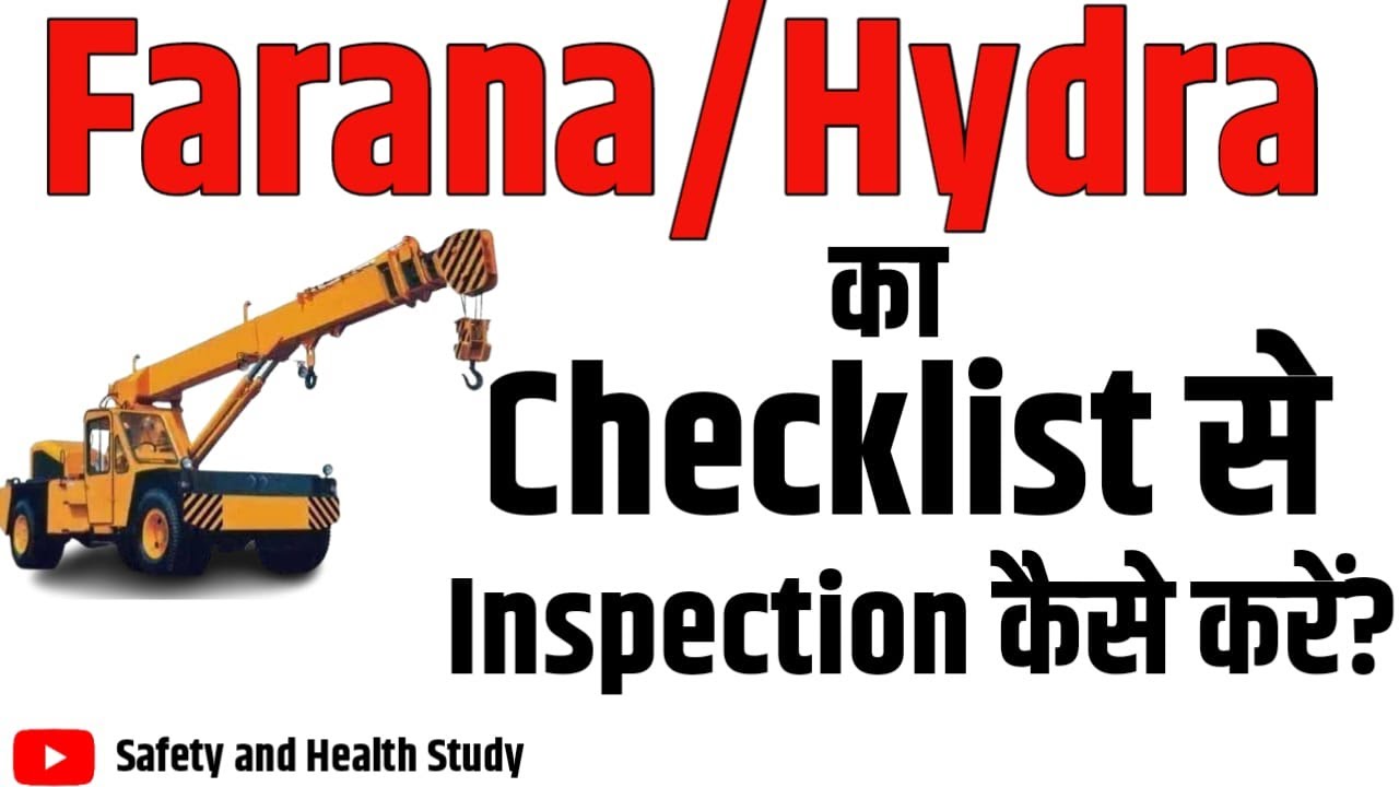Hydra/Farana Crane ki checklist kaise banaye | How To Make A Hydra/farana Crane Checklist
