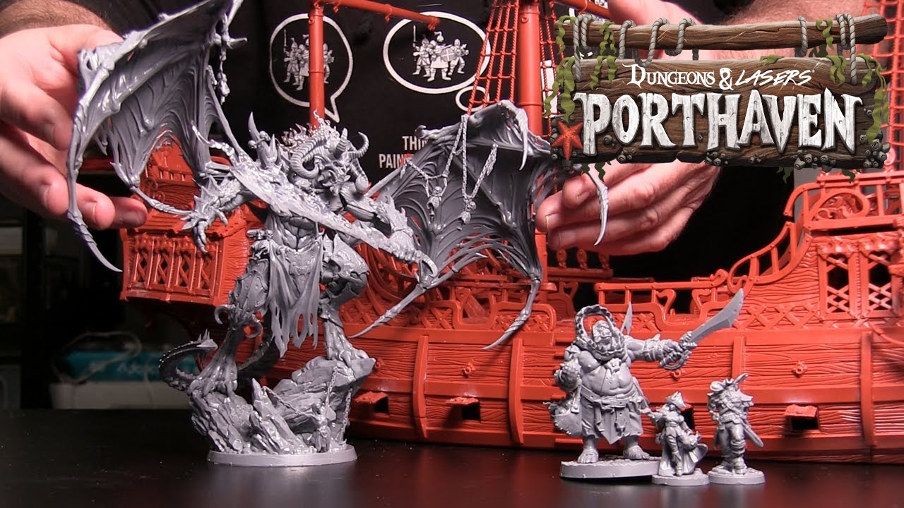 Dungeons & Lasers: Porthaven on Gamefound - Set Sail for Adventure with RPG Props & Ship
