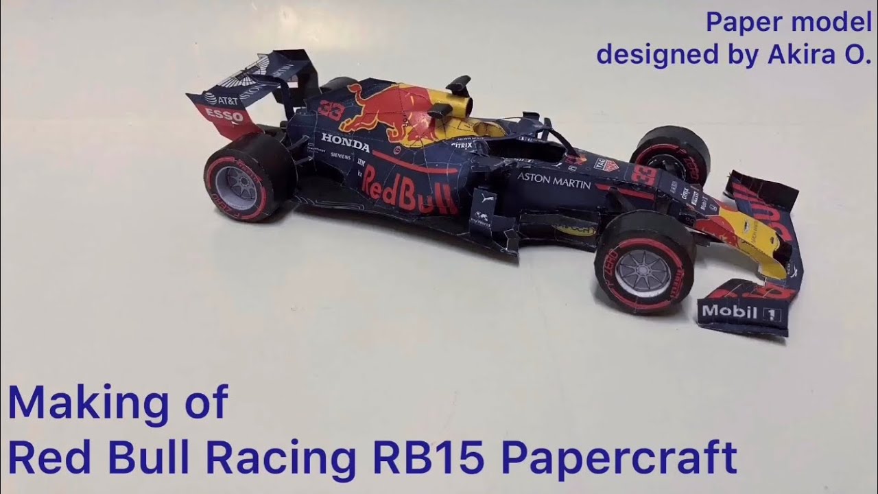 ✂️📃🏎  Making of Red Bull Racing RB15 Papercraft - Timelapse