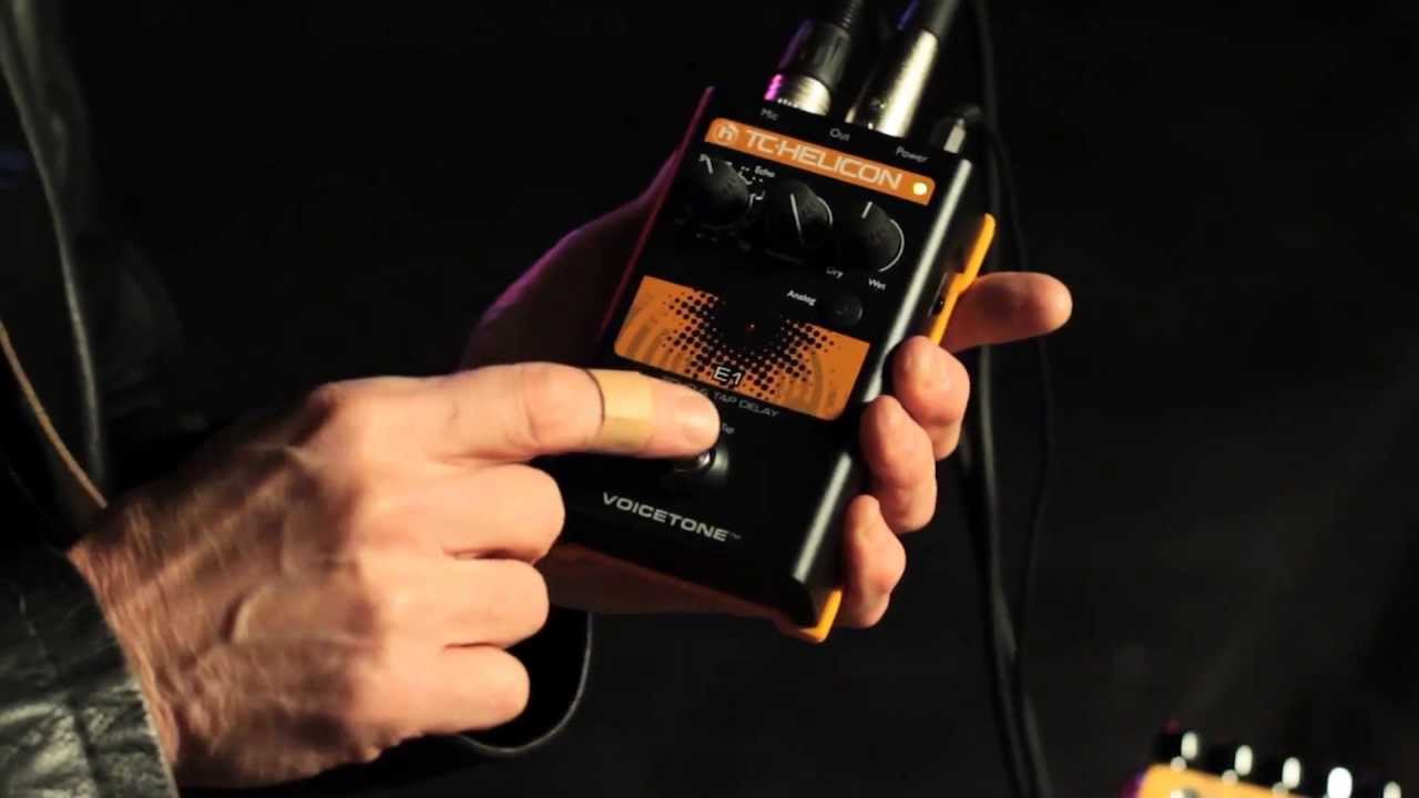 TC Helicon VoiceTone E1 Vocal Echo & Delay Effects Pedal Overview | Full Compass