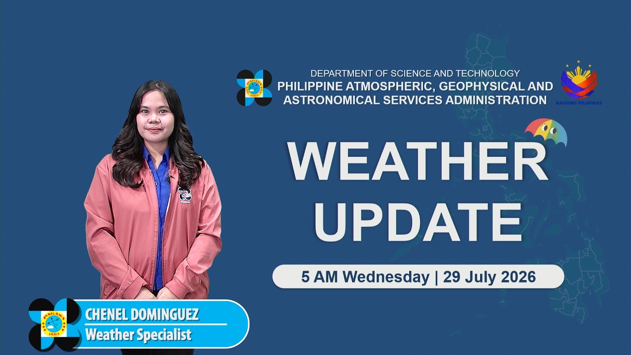 Public Weather Forecast issued at 5:00 AM | July 29, 2026 - Wednesday