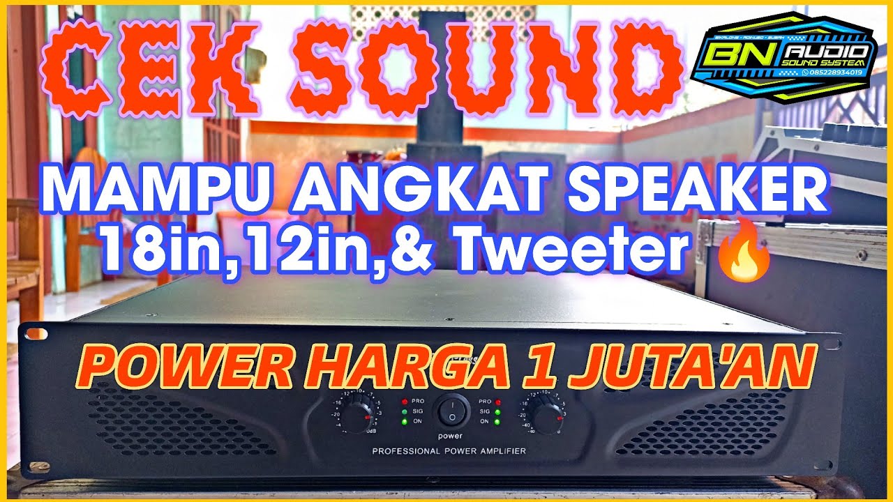 CEK SOUND NULUP HOREGH 🔥POWER MURAH HARGA 1 JUTAAN BISA UNTUK 18 IN - FIRST CLASS FC-A2200