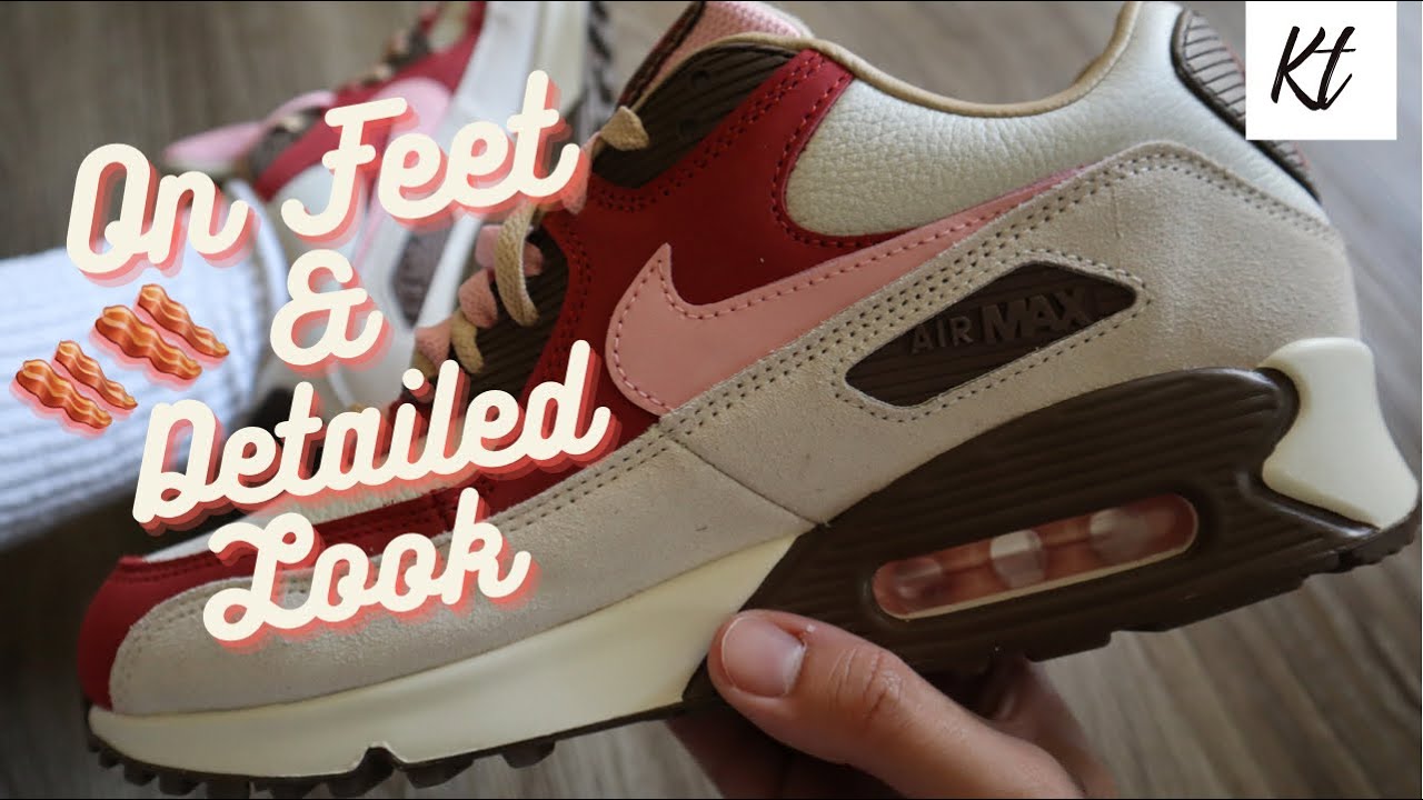 Nike Air Max 90 Bacon ( Unboxing , Close Up Look & On Feet!!)