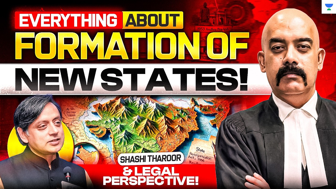Why Is Shashi Tharoor Demanding a Permanent Framework for New States? | Article 3 Explained