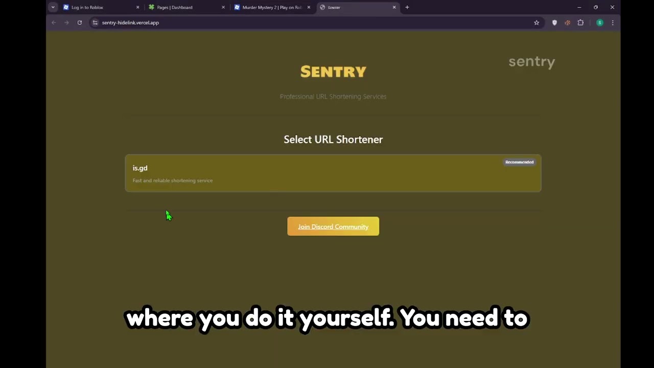 How to create a roblox beaming site + Hide your link easily! (2025-2026)