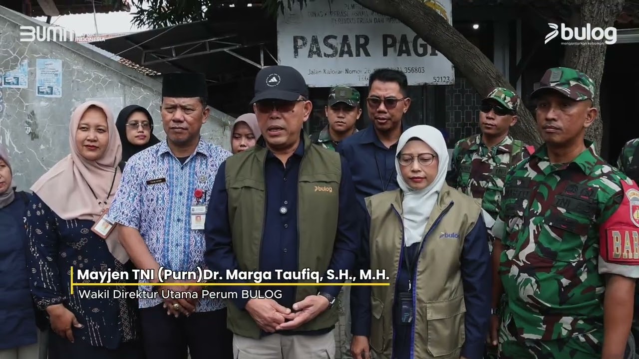 Jelang Ramadhan 2026, BULOG Sidak Pasar Pagi Tegal Pastikan Stok Aman