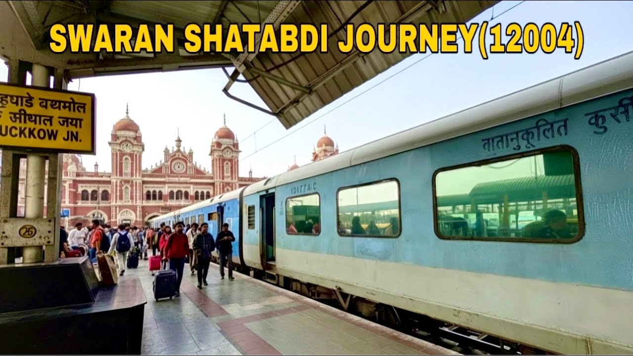 Ghaziabad To Lucknow Train Journey By Swaran Shatabdi | Shatabdi Express (12004)