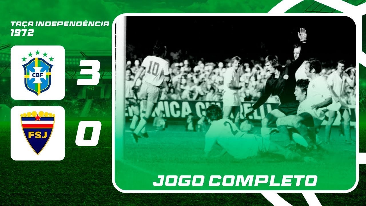 Brasil 3x0 Iugoslávia | Taça Independência 1972 | Jogo Completo