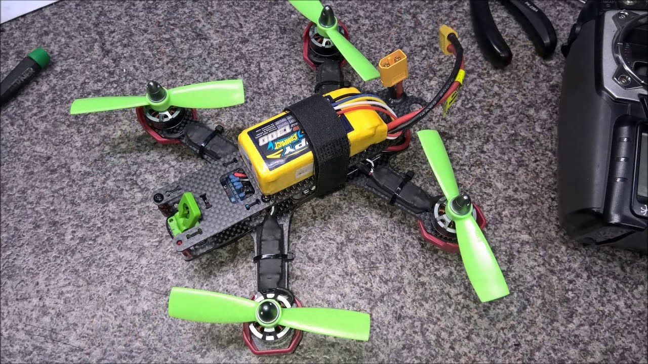Test RC180 V2 186mm Carbon Mini FPV Multicopter