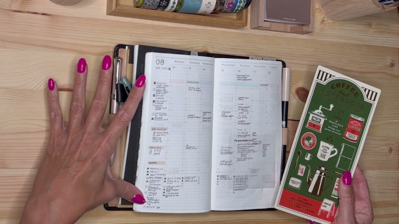Flip through of my professional planner - Travelers Notebook system using Papertess Design inserts