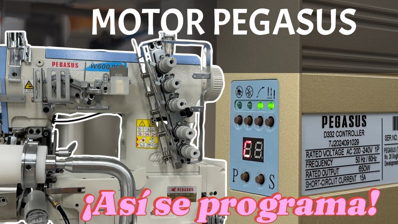 Programación de la caja de control y  motor PEGASUS D332 I PS 2.0