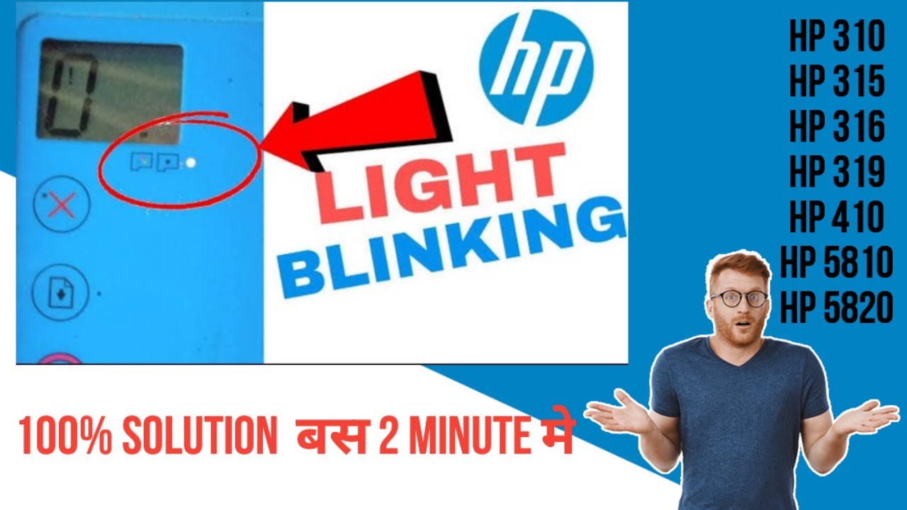 Индикатор чернильницы HP Ink Tank 316 мигает красным цветом (310, 315, 319 и 410, 419). Индикатор...