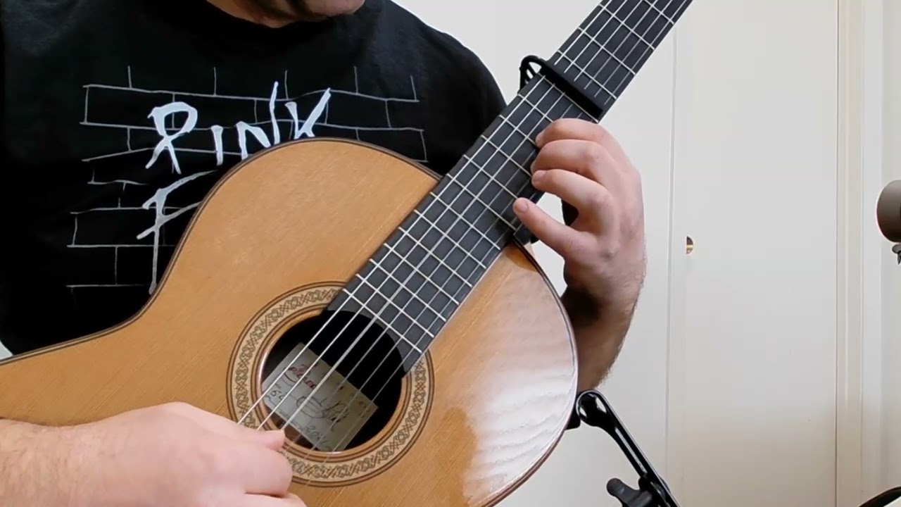 Hotel California (intro) on a classical guitar