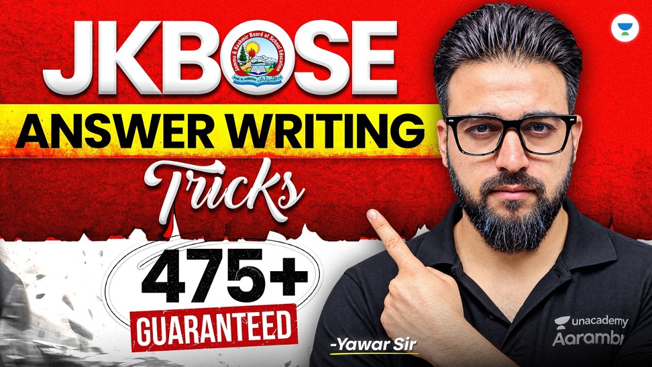 475+ in JKBOSE With Secret Answer Writing Technique | Yawar Manzoor