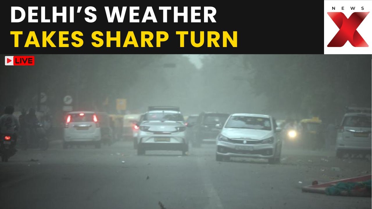 Delhi LIVE: Capital Sees Dramatic Weather Shift In Just Hours, Skies Turn Grey