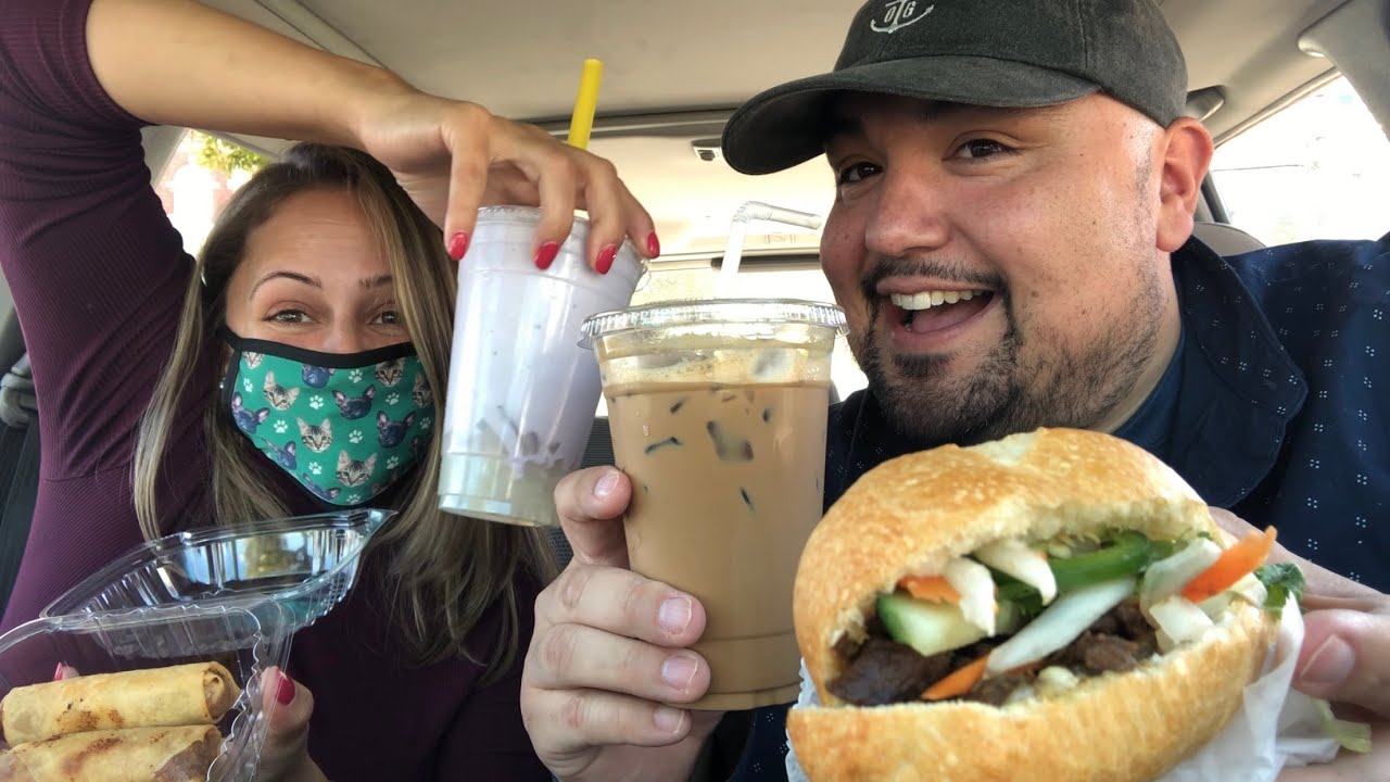 BANH MI & BUBBLE TEA Mukbang 🥪🙌