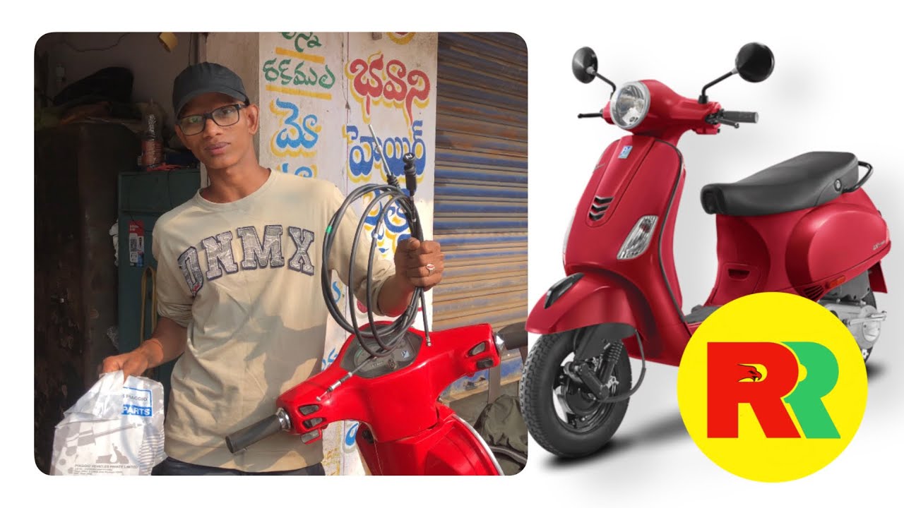 Vespa Break cables and Break shoes replacement in easy way