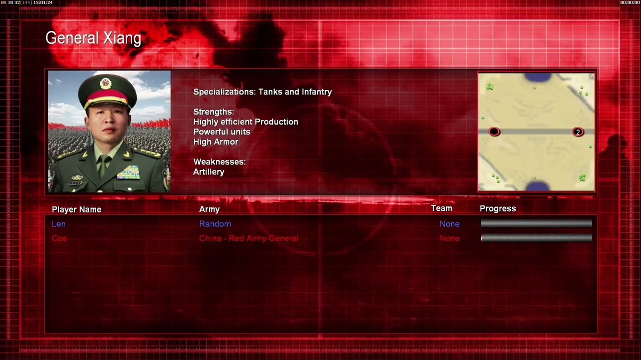 Command & Conquer: Operation Firestorm 1v1 Cos vs Len