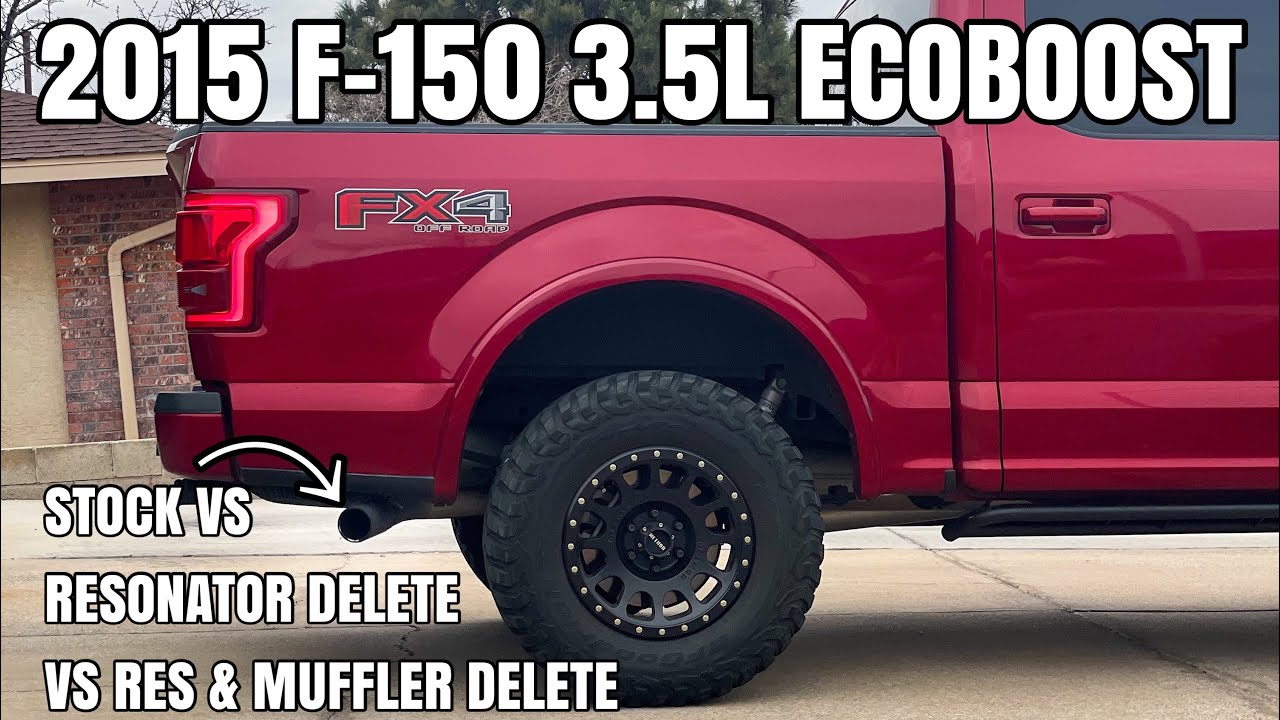 F150 3.5L Ecoboost Exhaust Comparison: Stock vs Resonator Delete vs Resonator and Muffler Delete