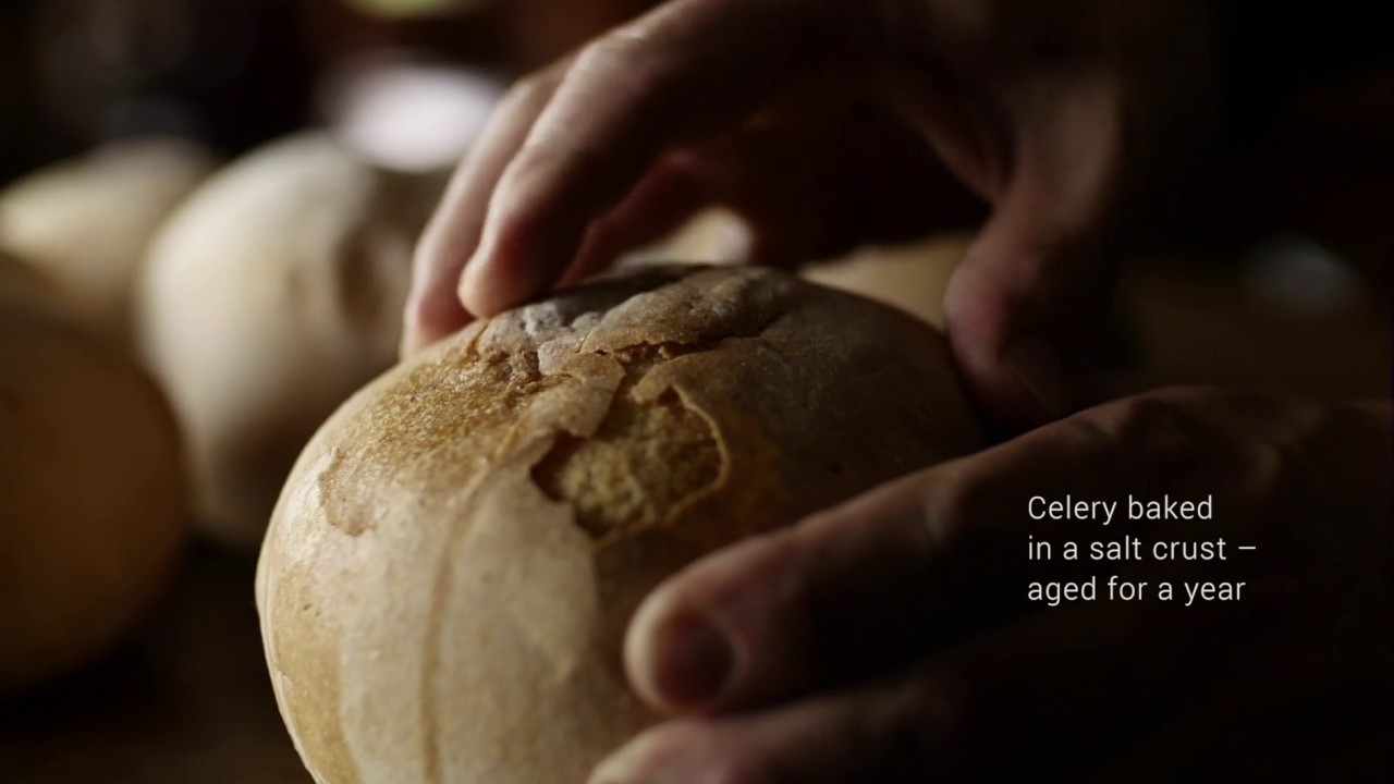 Celery in a salt crust