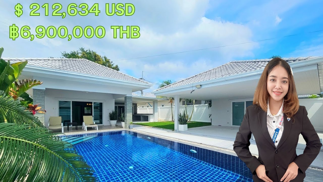 Modern Pool Villa, 3 Bed 3 Bath in Hua Hin 88 For Sale