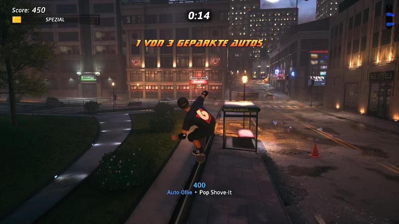 Tony Hawk's Pro Skater 1 + 2 Ollie &uuml;ber geparkte Autos