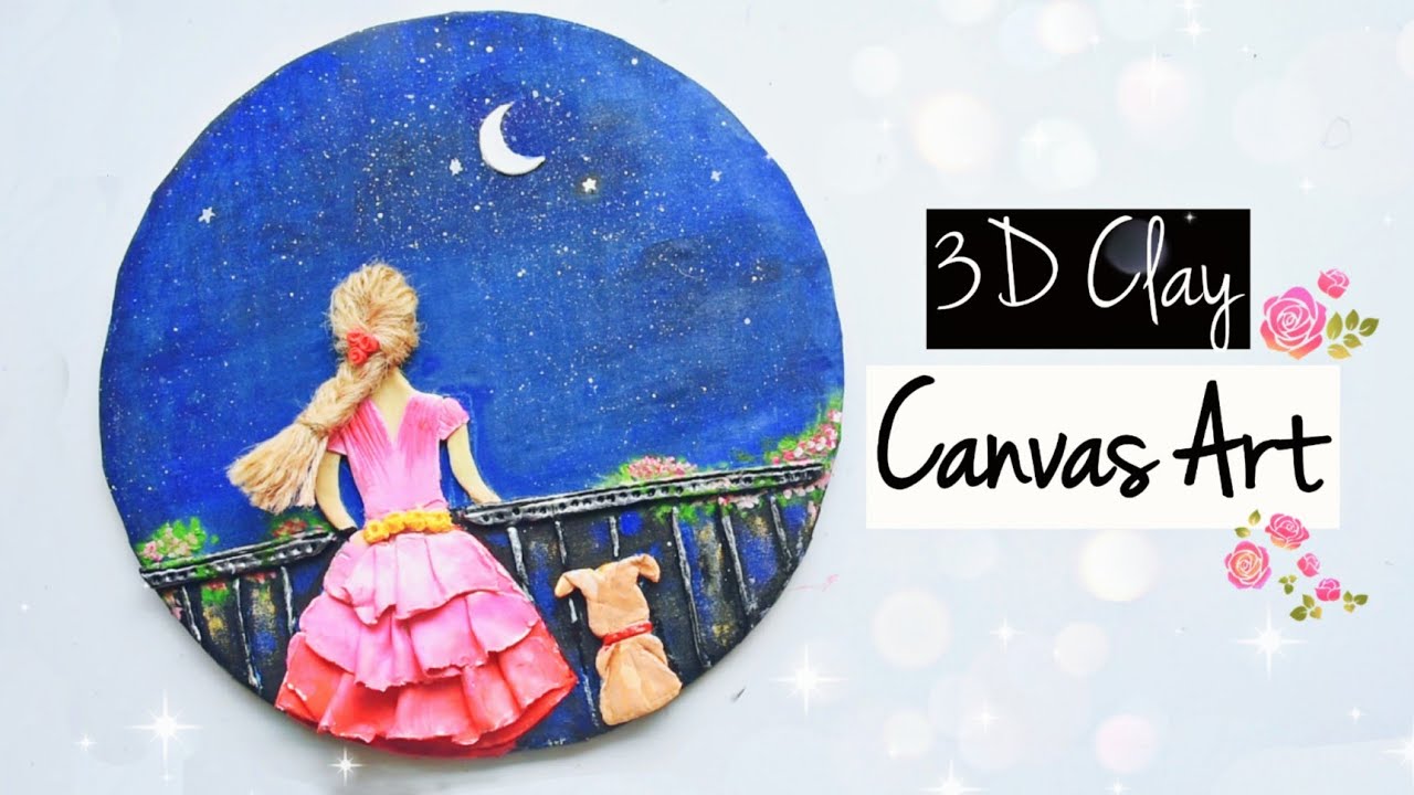 Clay Mural Painting | Clay Art On Canvas | Easy Clay Mural Painting on Canvas