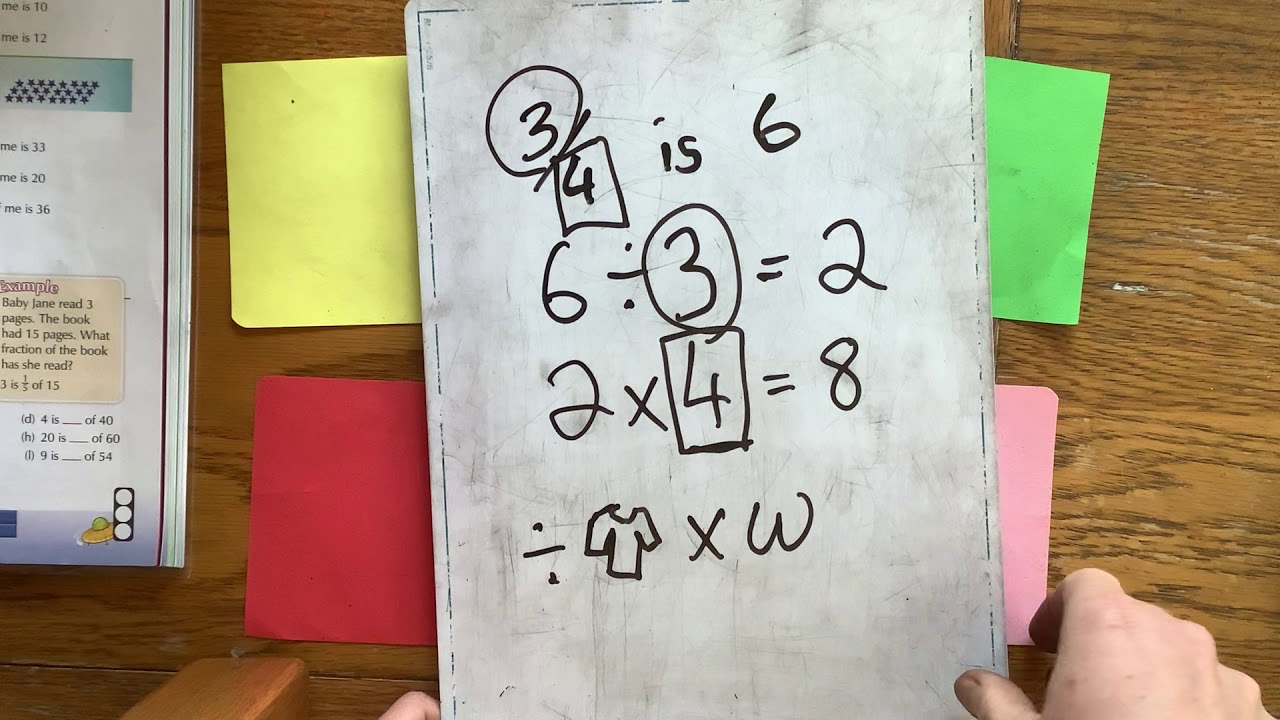 Fractions, finding the whole number