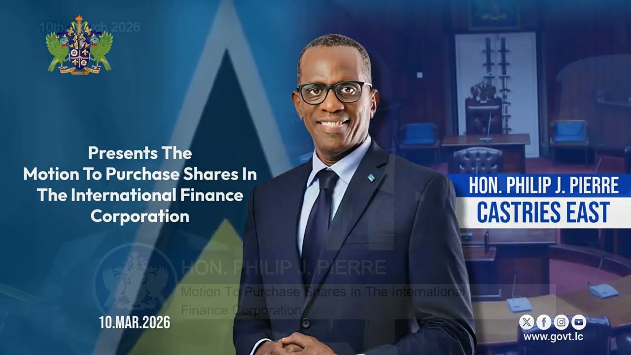 Hon. Philip J Pierre Presents The Motion To Purchase Shares In The International Finance Corporation