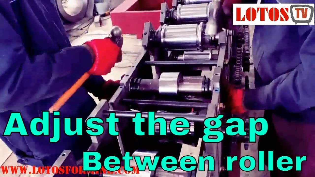 Adjust the gap Between the up roller and down roller ?