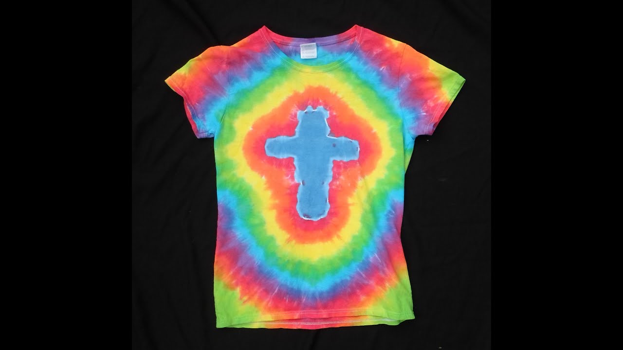 How To Tie Dye A Cross Design