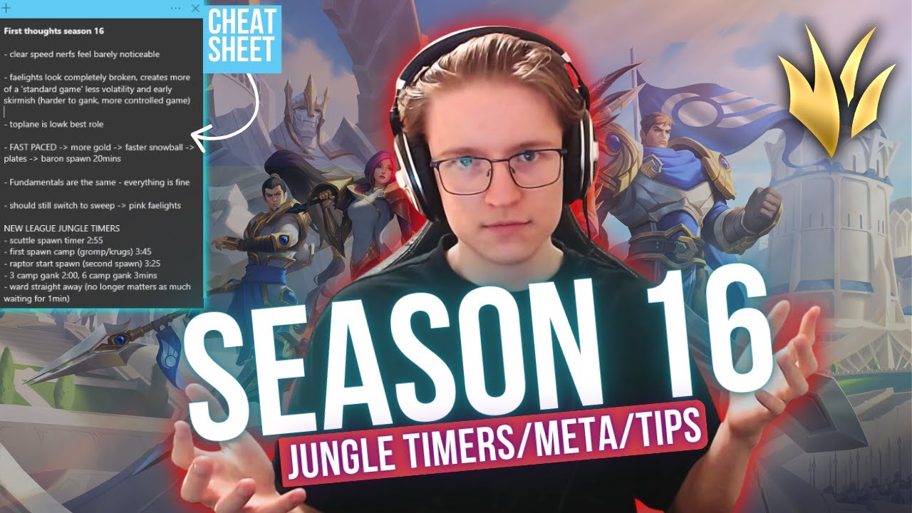 SEASON 16 IS HERE | First Thoughts & What You NEED To Know About Jungle (Timers/Meta/Tips)