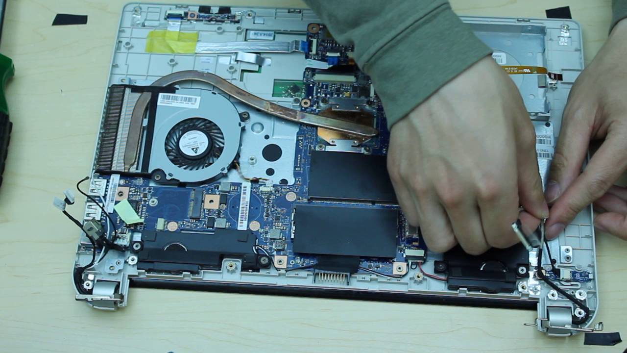toshiba e45  e45-b4200 disassembly remove motherboard/keyboard/ram/hard drive etc