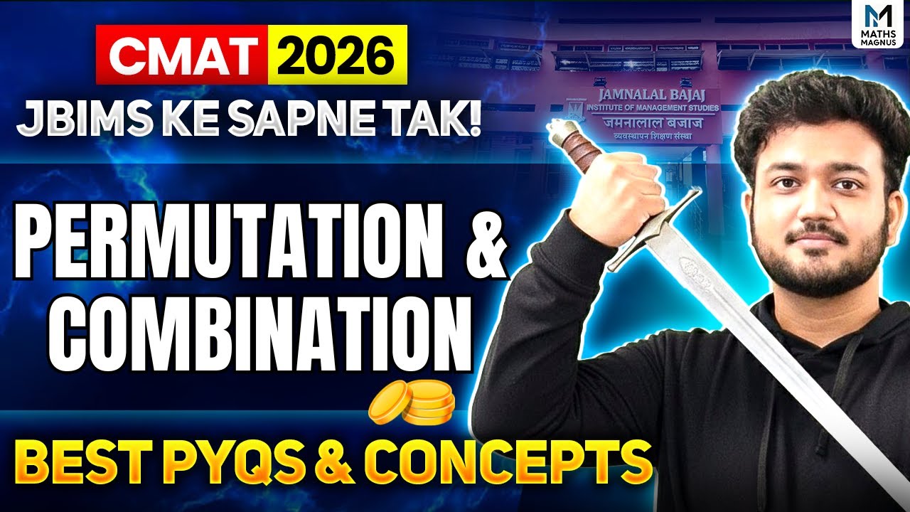 Permutation & Combination CMAT 2026 🔥 | 1 Question Fixed Every Year | Don’t Skip This! | Ayush Sir