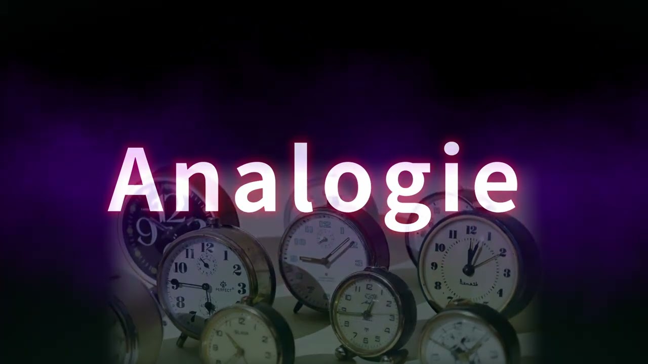 Analogie. Richtige Sprechweise, Bedeutung. Korrekte Aussprache. Gutes Deutsch. Von TV-Profisprecher.