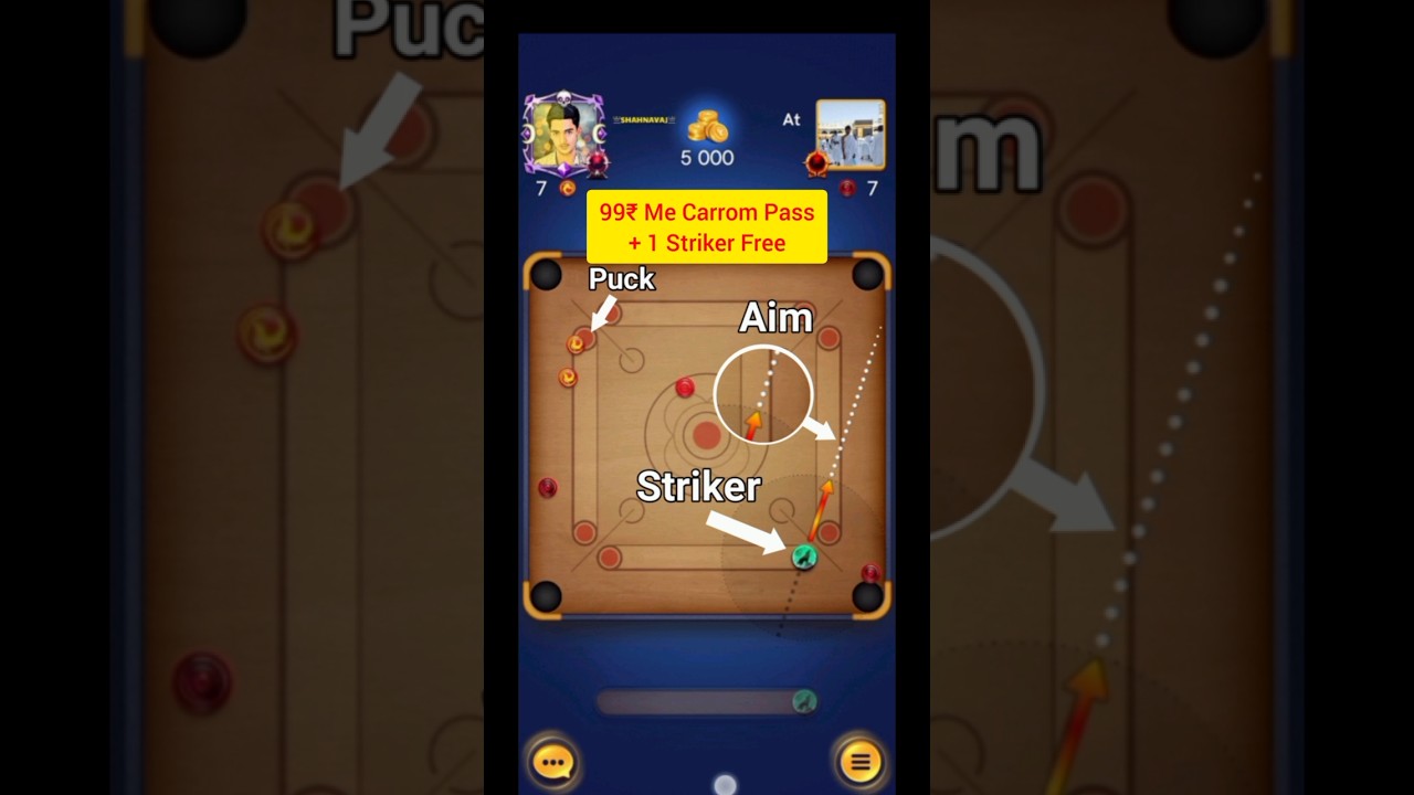 Indirect shoots tricks in carrom pool #carrompool play with You #carromboard #carrom #carromking