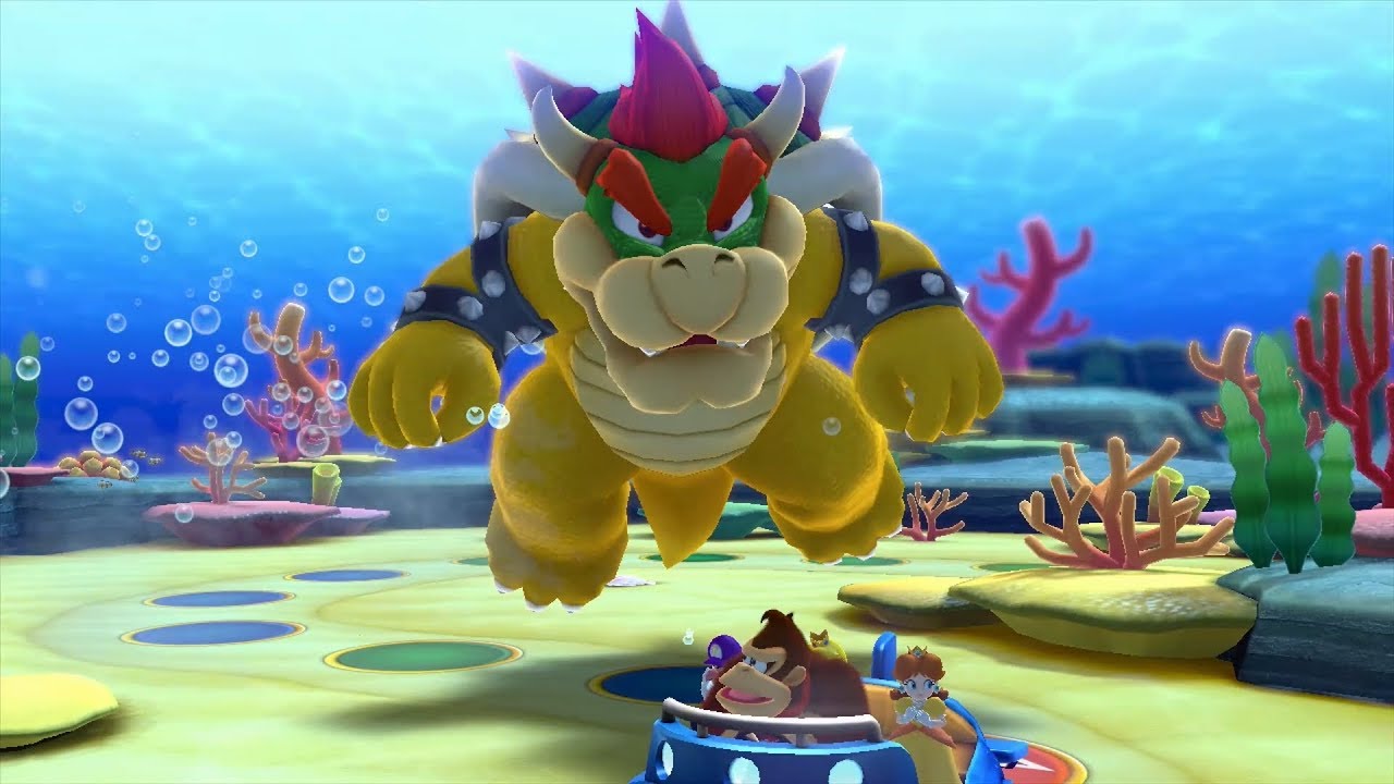 Mario Party 10 Bowser Party #305 Daisy, Peach, Waluigi, Donkey Kong Whimsical Waters Master